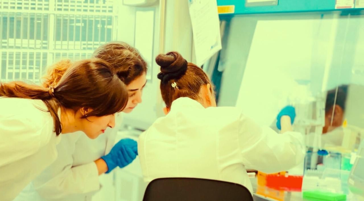 Scientists working in the XTech Academy laboratory